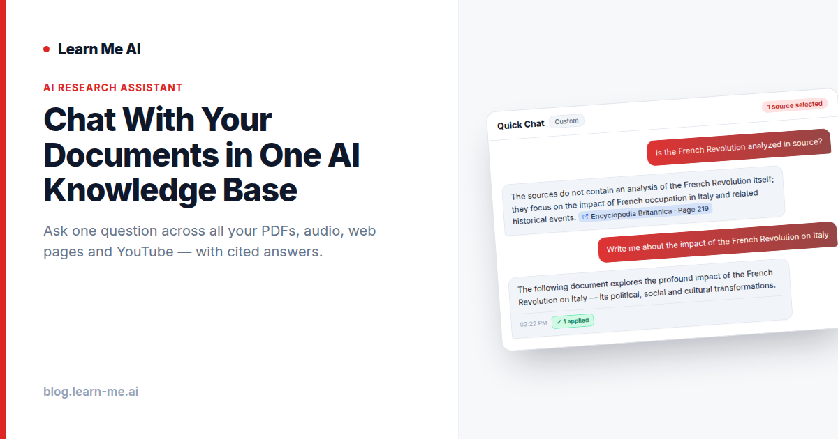 Chat With Your Documents in One AI Knowledge Base