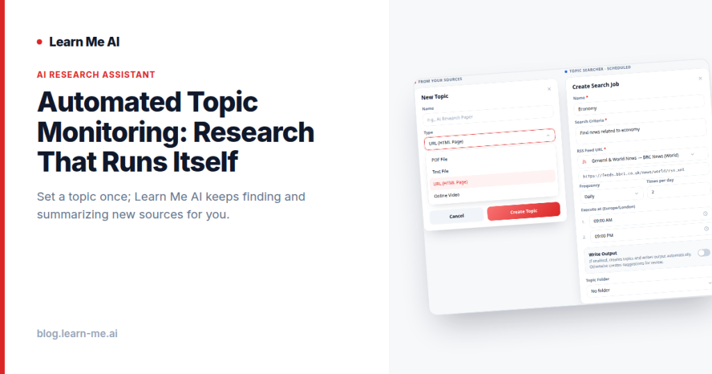 Automated Topic Monitoring: Research That Runs Itself