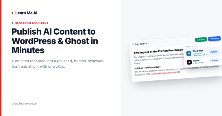 Publish AI Content to WordPress and Ghost