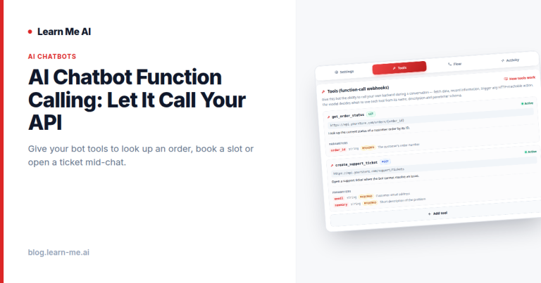 AI Chatbot Function Calling: Let It Call Your API